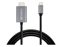 Sandberg HDMI (Stecker) auf USB-C (Stecker) Adapter, 2 m