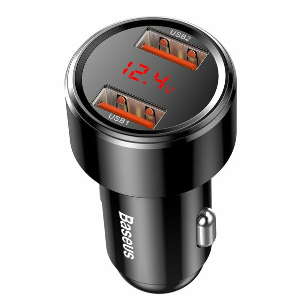 Baseus KFZ-Ladegerät – 45 W, 2× USB-A – für Zigarettenanzünder (12–24 V)