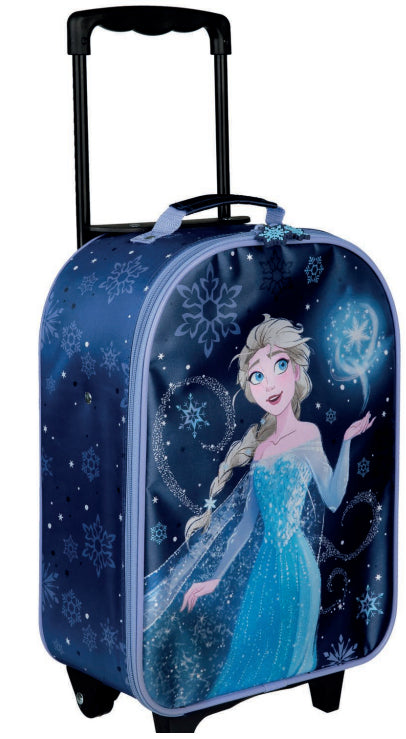 Undercover FRZY8124 – Kindertrolley, 13 l, 2 Rollen, Motiv Frozen, Dunkelblau