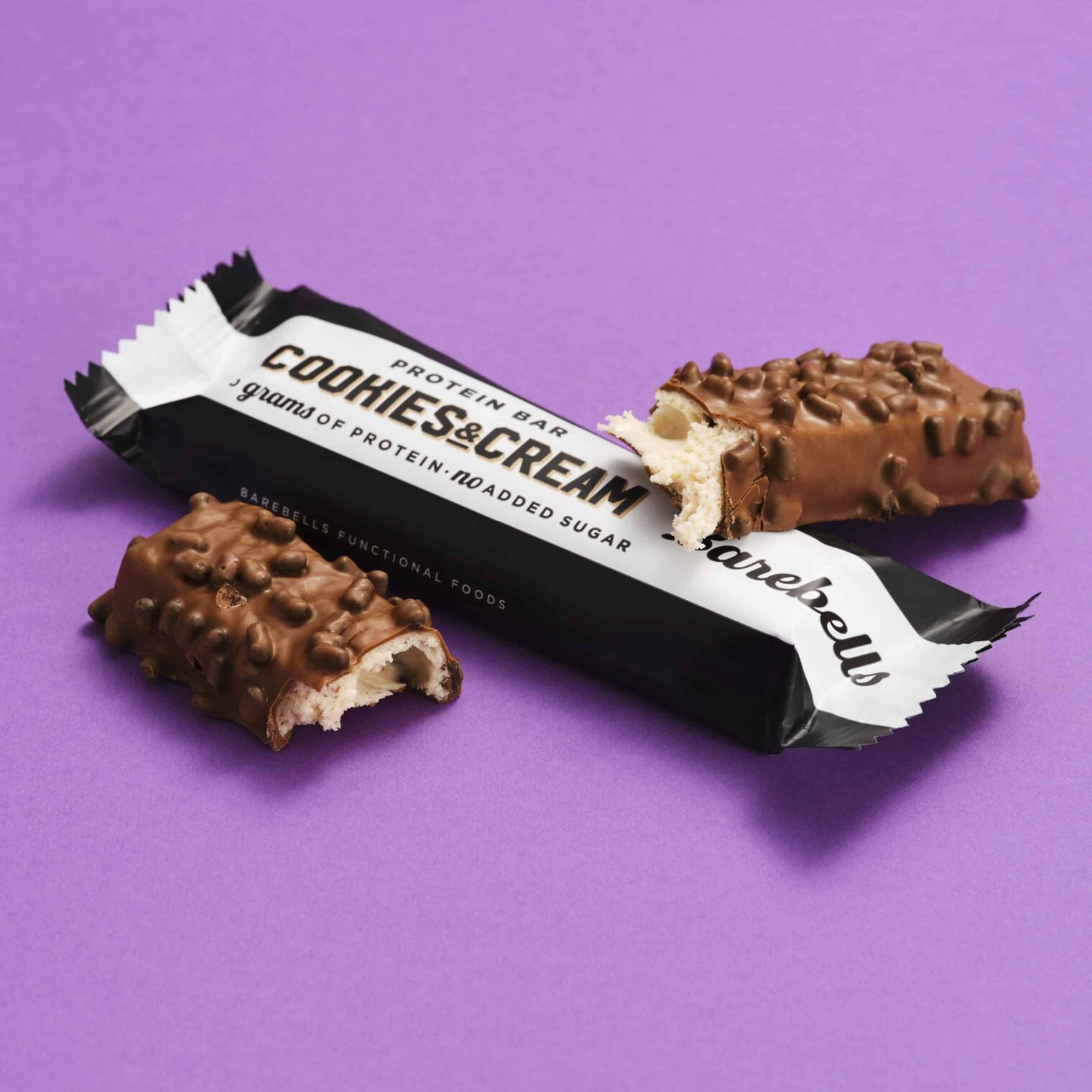 Barebells Protein-Riegel – Cookies & Cream, glutenfrei – 12 × 55 g