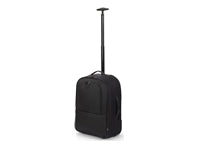 DICOTA Notebook-Rucksack bis 16" – mit Rollen, Teleskopgriff – Schwarz