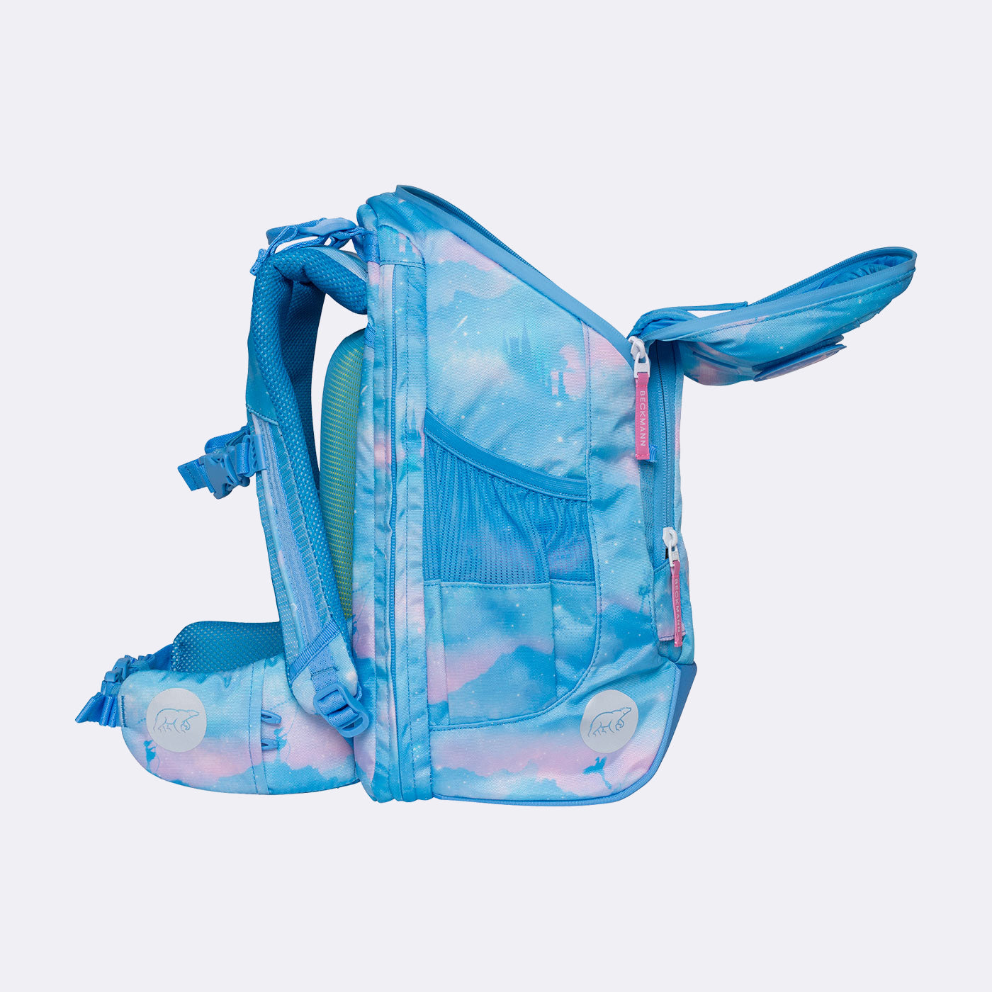 Beckmann Schulrucksack Active Air Flx – 6-teilig – Fairytale – 26,0×39,0×22,0 cm – recycelte Materialien