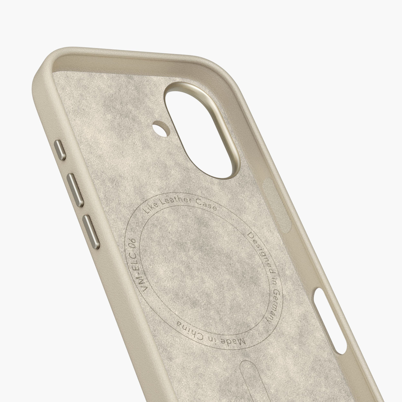 Vonmählen Backcover Like Leather – für Apple iPhone 17 – Creme – Leder