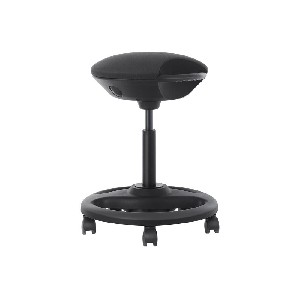 Songmics Destiny Stehhocker – Schaum – Schwarz, 55–73 cm, bis 110 kg