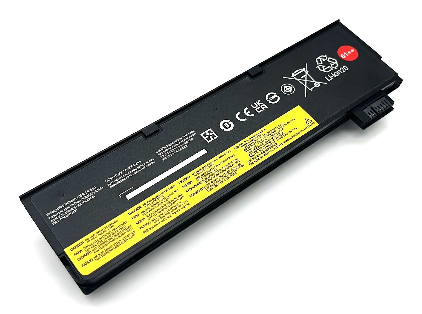 Vistaport Notebook-Akku – für ThinkPad T470–T580 – 72 Wh, 10,8 V