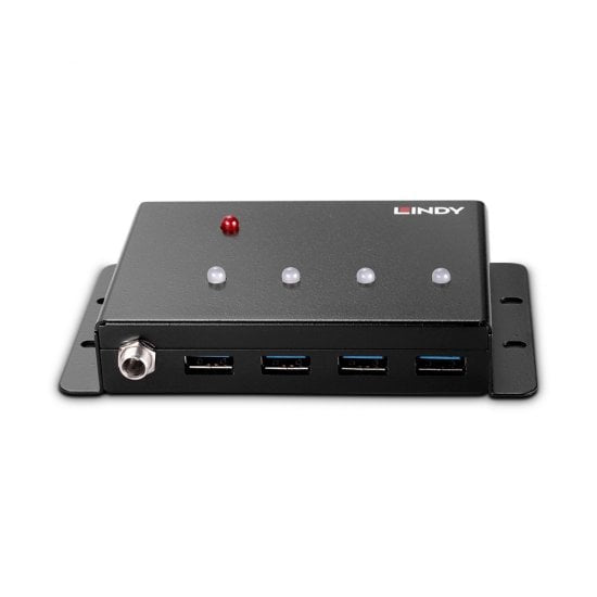 Lindy 43374 USB-Hub – 4× USB-A, 5 Gbit/s