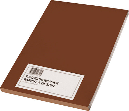 Papyrus Tonzeichenpapier, Kunstpapier, 42 × 29,7 cm, Braun, 100 Blatt, 130 g/m²