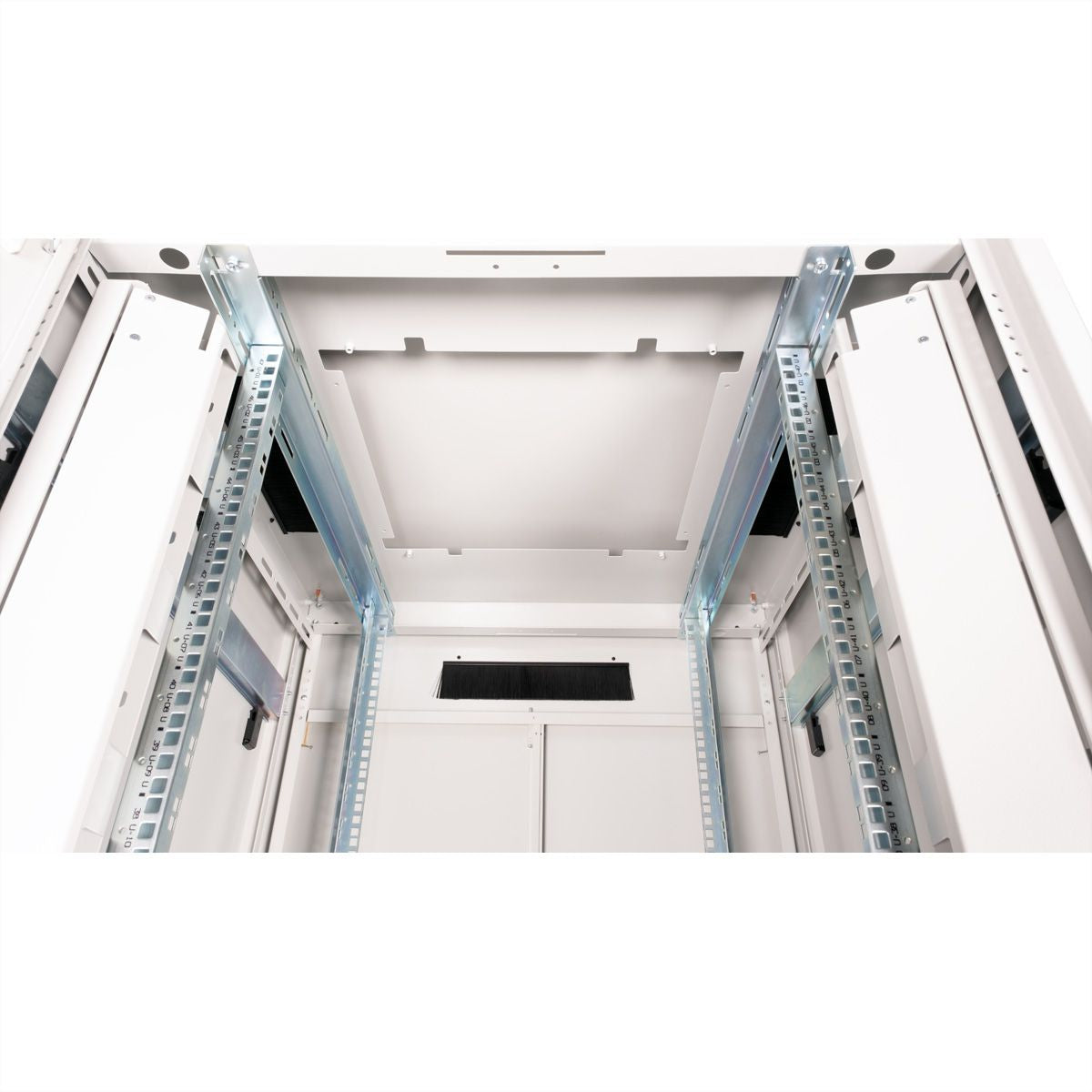 ROLINE Pro – 19" Netzwerkschrank 47U, IP20, abschliessbar, 800 × 800 × 2276 mm, lichtgrau, Stahl