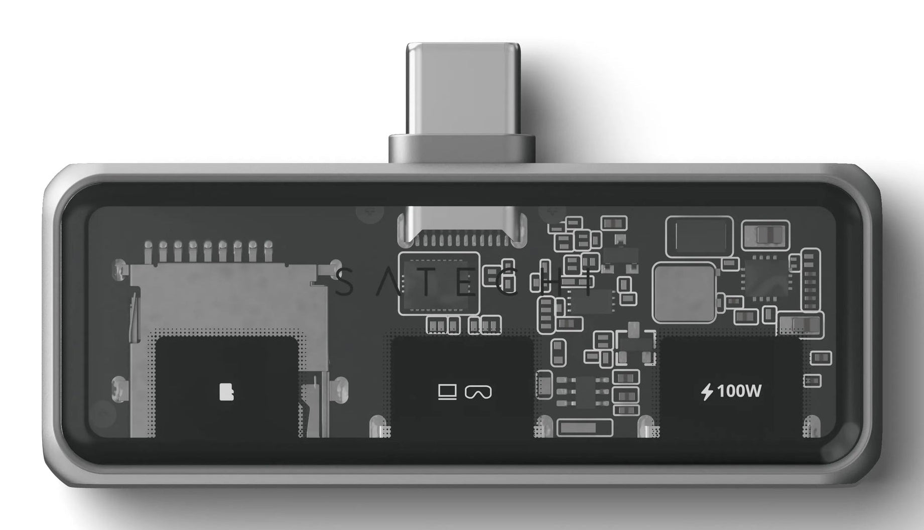 Satechi Dockingstation – USB-C, 100 W PD, microSD, für Windows/Mac/ChromeOS