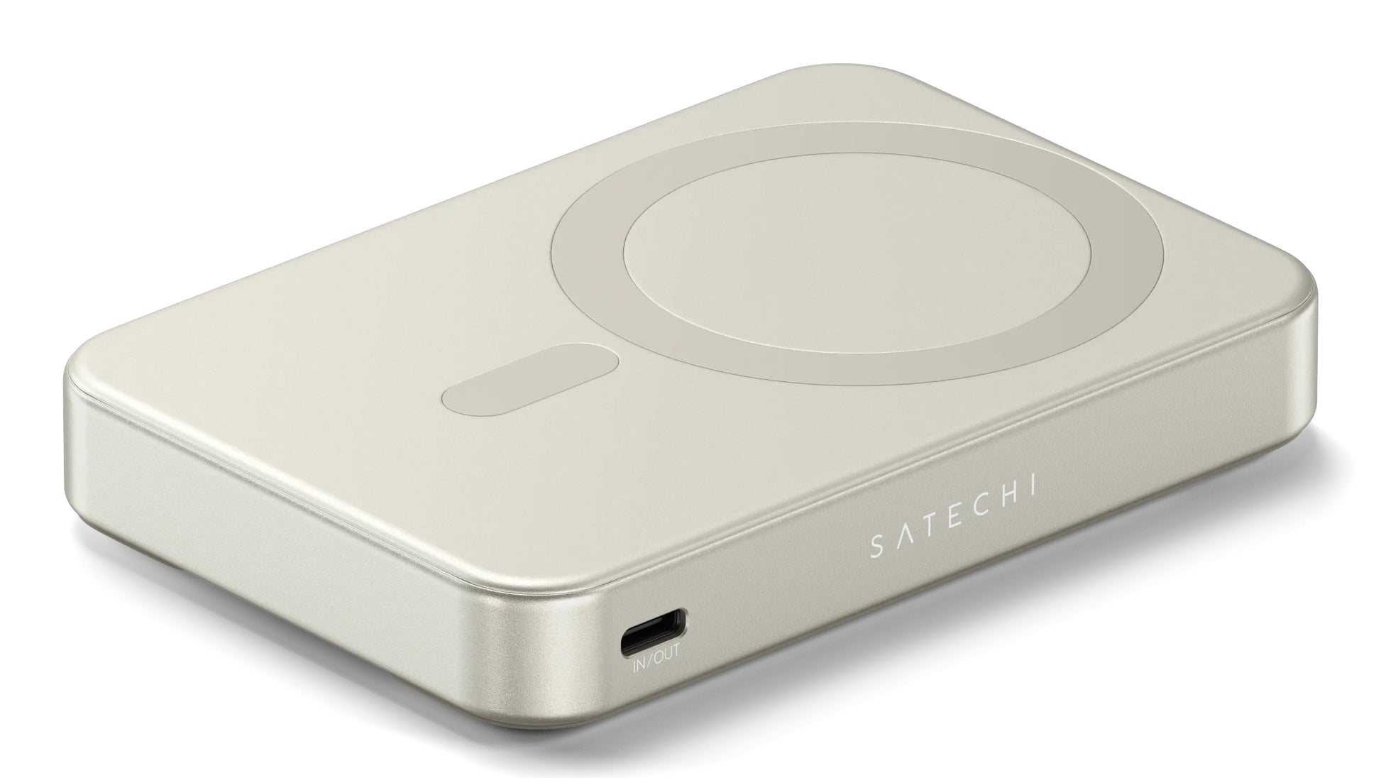 Satechi MagSafe Powerbank 10'000 mAh – 20 W PD, Wireless 15 W, beige