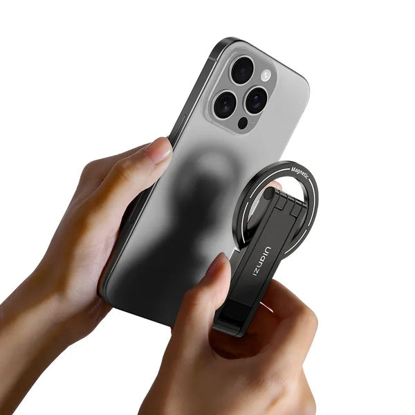 Ulanzi Tischständer, faltbar, MagSafe – für MagSafe-fähige Smartphones – Orange, Aluminium/Silikon