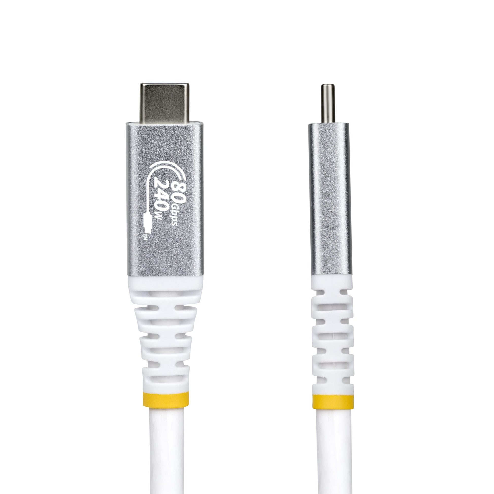 StarTech.com USB-C auf USB-C Kabel – USB4 80 Gbit/s – 0,5 m – PD 240 W – 8K/120 DP 2.1 – USB-IF zertifiziert