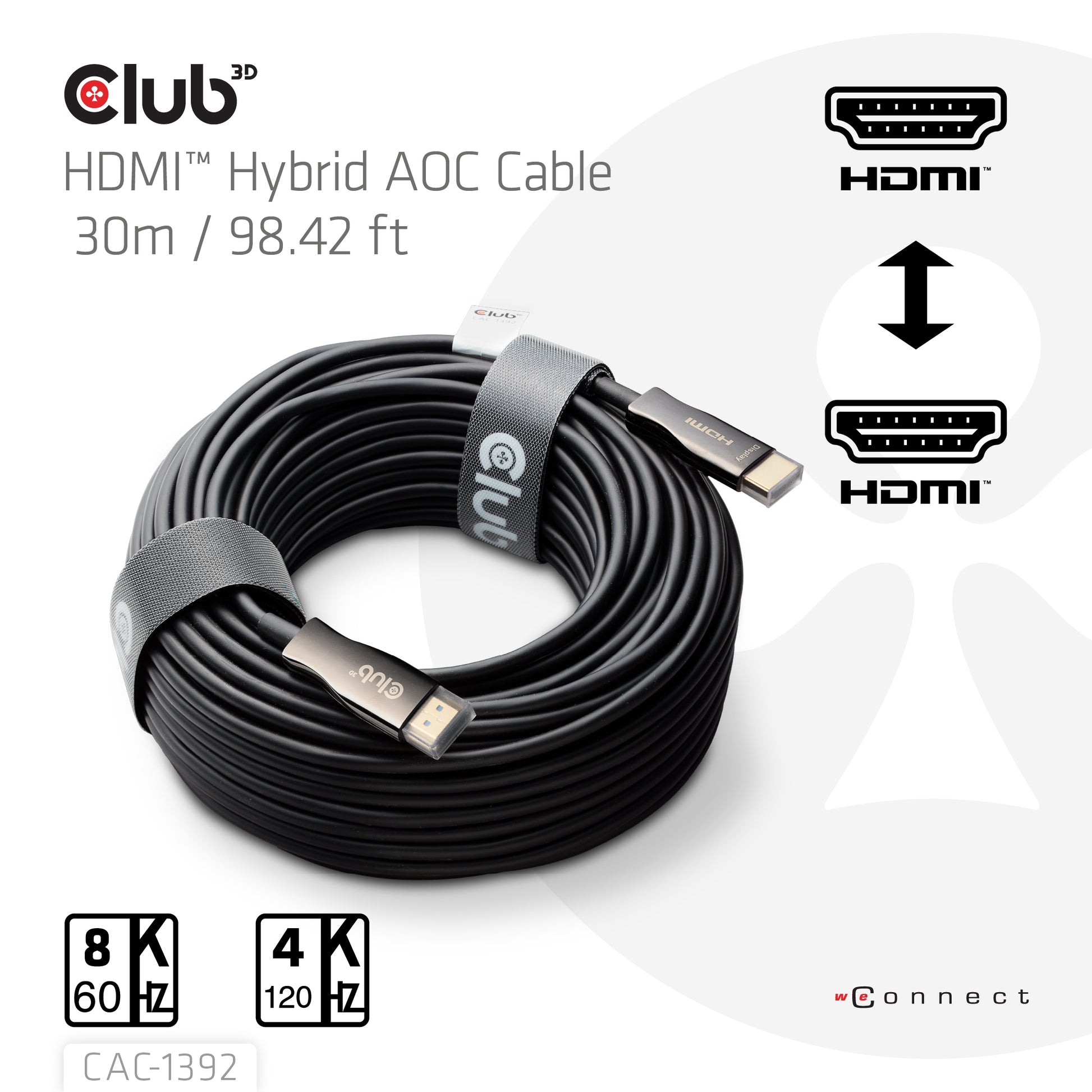 CLUB3D Club 3D HDMI-Kabel, Schwarz, 2.1