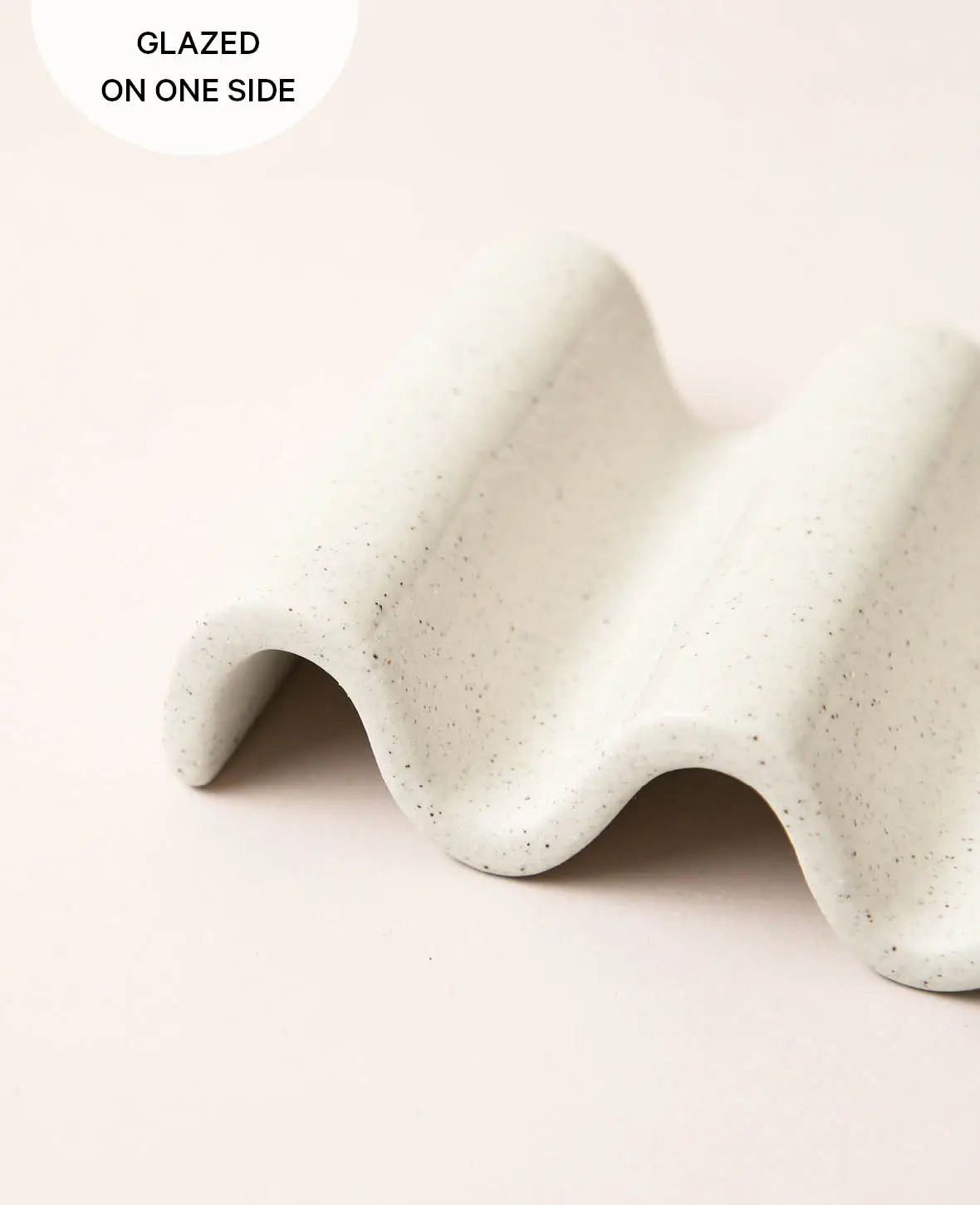 Esmée Seifenschale – Keramik, 8×11,5×3 cm, Beige