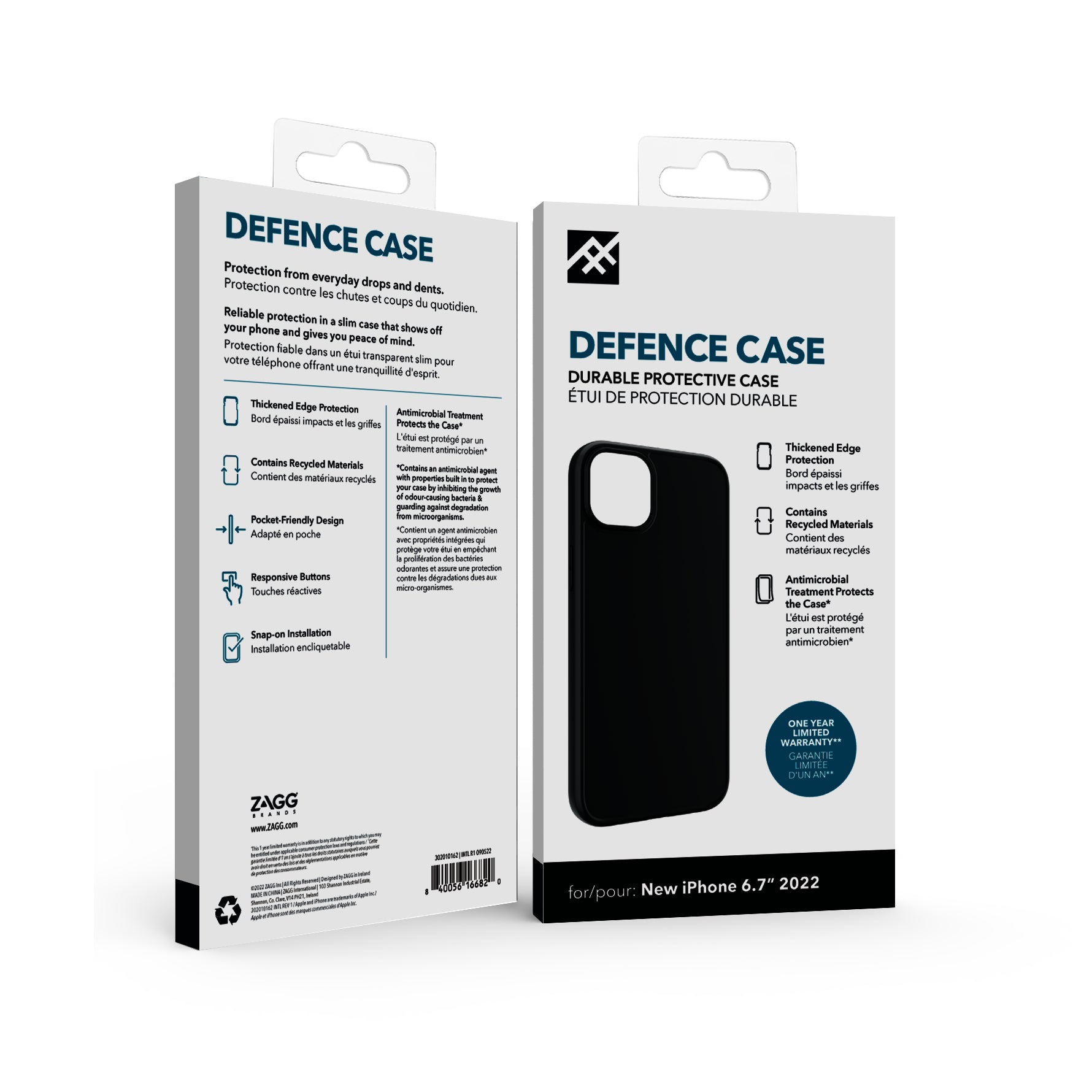 IFROGZ Backcover – für Apple iPhone 14 Plus, Schwarz