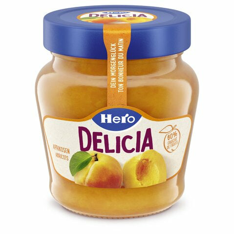 Hero Aprikosenkonfitüre Extra – Glutenfrei, Laktosefrei