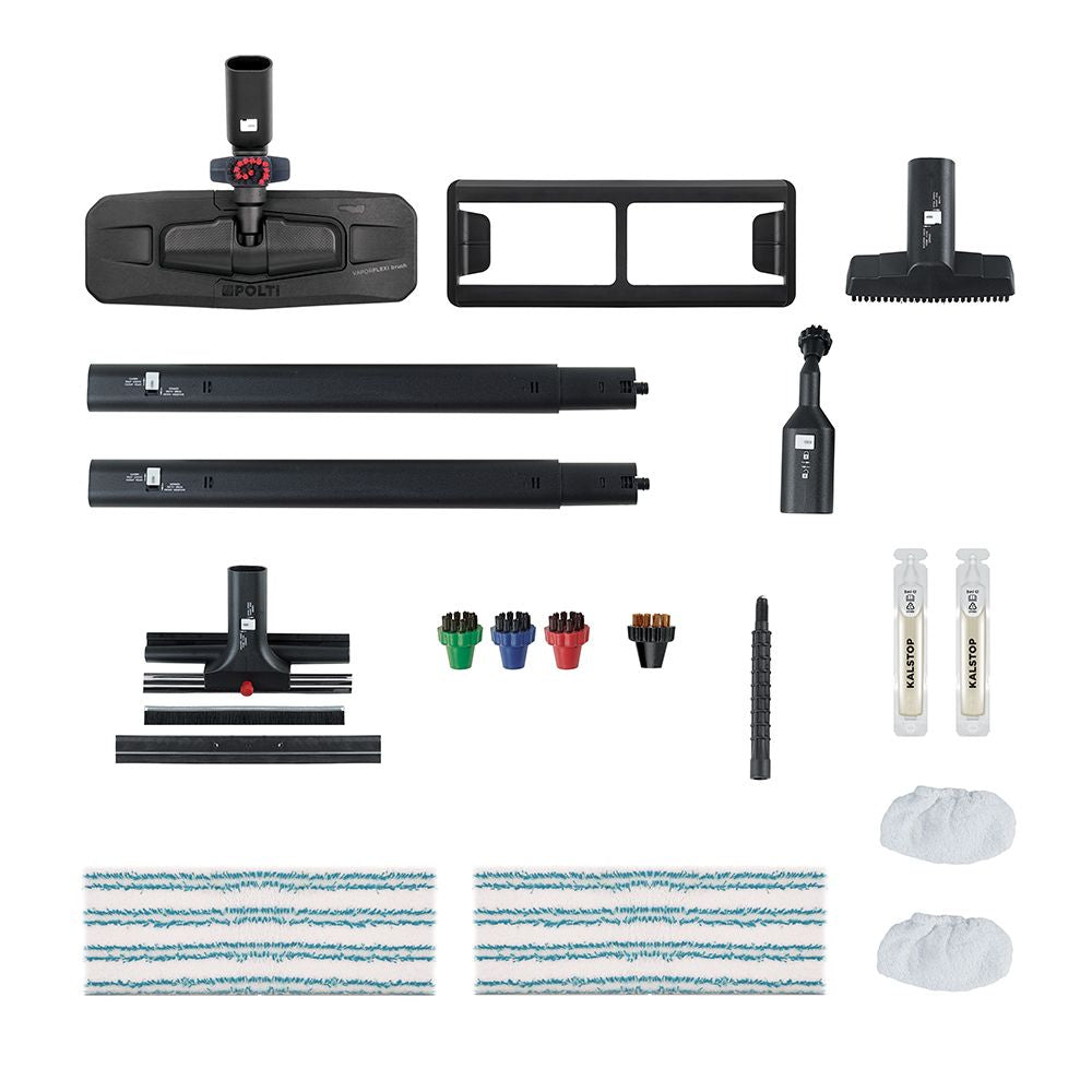 Polti Vaporetto Pro 95 Turbo Flexi – Dampfreiniger – 1100 W, 5 bar, 0,7 l, Aufheizzeit 6 min, Grün