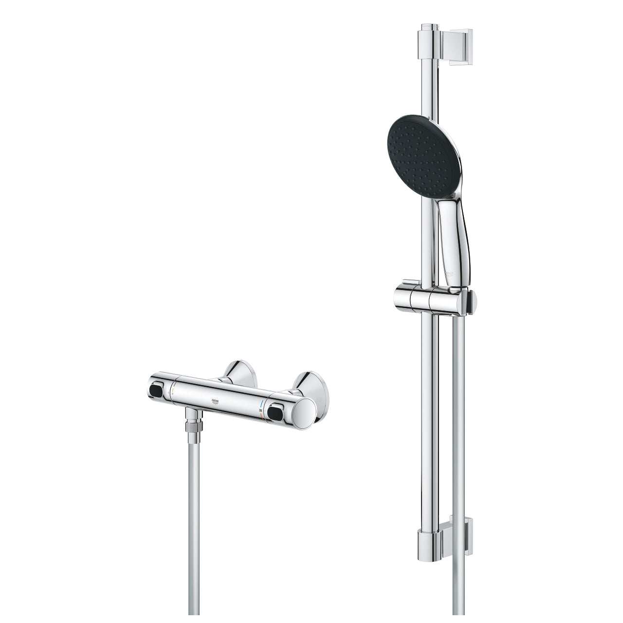 GROHE Badebatterie Precision Flow – Messing, Chrom