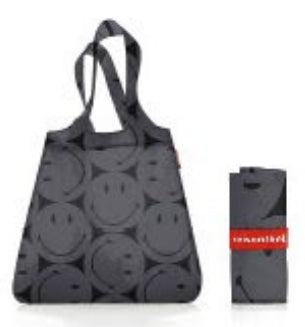 Reisenthel Stofftasche, Polyester, Schwarz, Grau, 435×600×70 mm