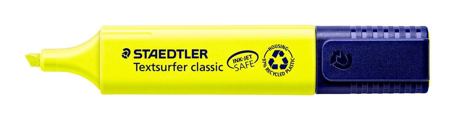STAEDTLER Textsurfer classic Textmarker – 4er Set, Farben: Blau/Grün/Pink …, Keilspitze 1–5 mm, nachfüllbar