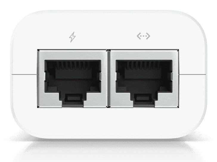 Ubiquiti PoE-Injektor 15 W – Aktives PoE, Gigabit Ethernet, RJ-45×2, 48 V – Weiss