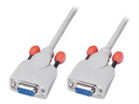 Lindy 31573 RS-232 Null-Modemkabel 9-pol Sub-D zu 9-pol Sub-D – 2 m, weiblich zu weiblich