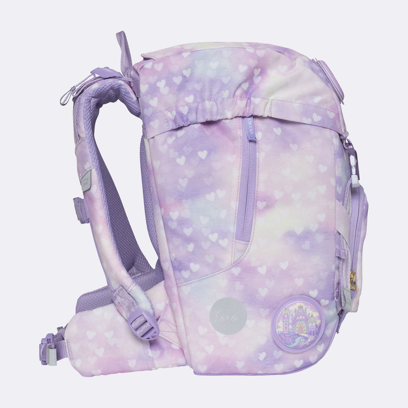 Beckmann Classic – Schulrucksack-Set 6-teilig, Unicorn Princess, 22 l, 24×37×25 cm