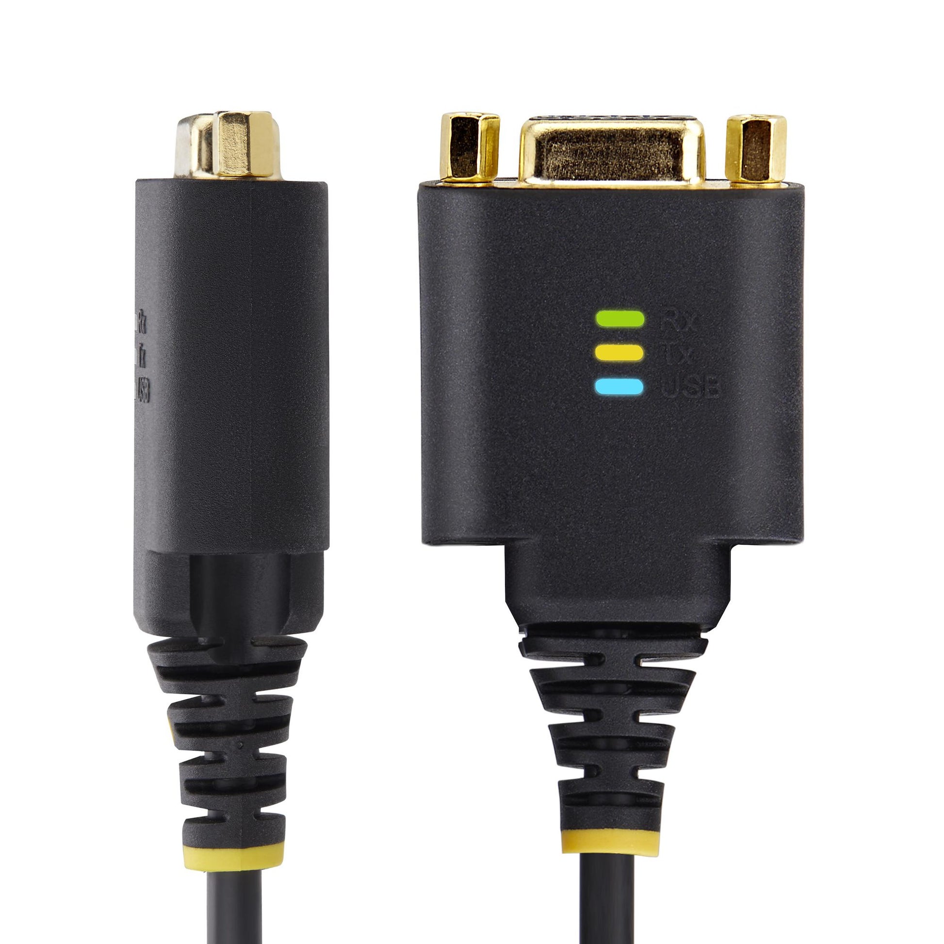 StarTech.com USB-A zu DB-9 Null-Modem-Adapter – 0,3 m, FTDI FT232R, 921,6 Kbit/s, für Windows/macOS/Linux
