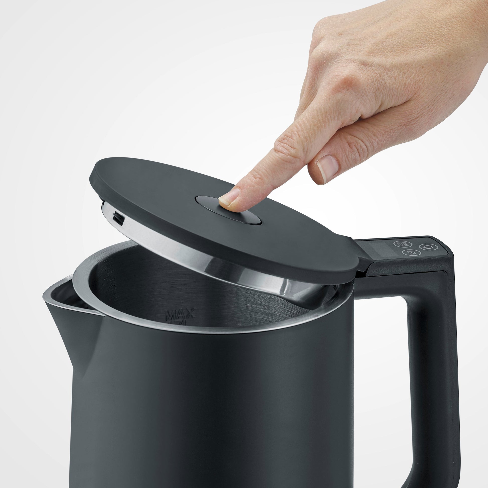 Severin Wasserkocher – 1,7 l, mit Temperaturwahl, Warmhaltefunktion, Edelstahl, WK3483