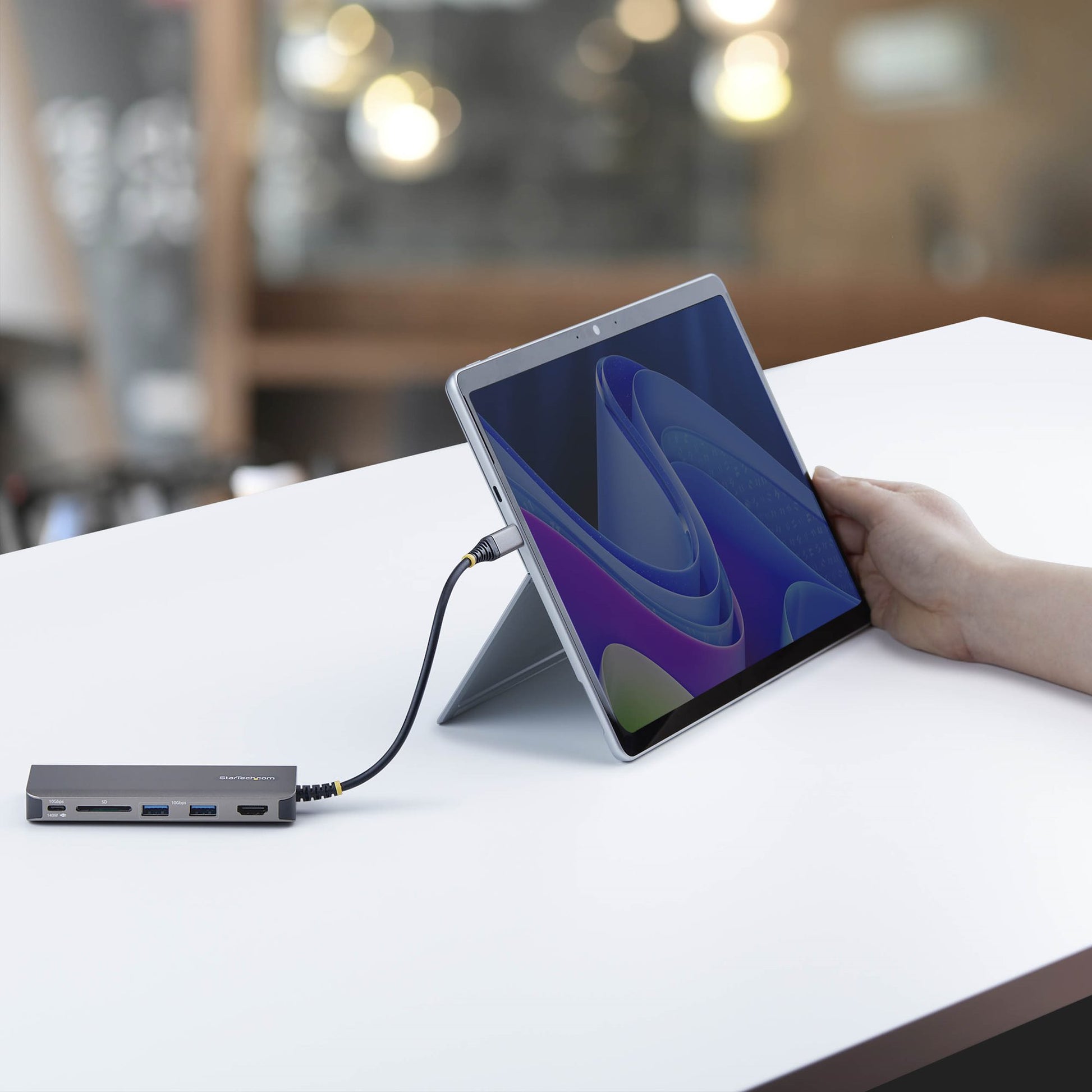 StarTech.com 177B-USBC-MULTIPORT USB-Hub – USB-C, 1× HDMI, 2× USB-A, 140 W PD, 2.5GbE, für Windows/Mac/iPadOS