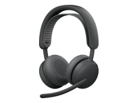 Logitech Zone Wireless 2 ES for B – Duo Headset – Bluetooth, USB-C, 2 Mikrofone – Graphit, für Microsoft Teams