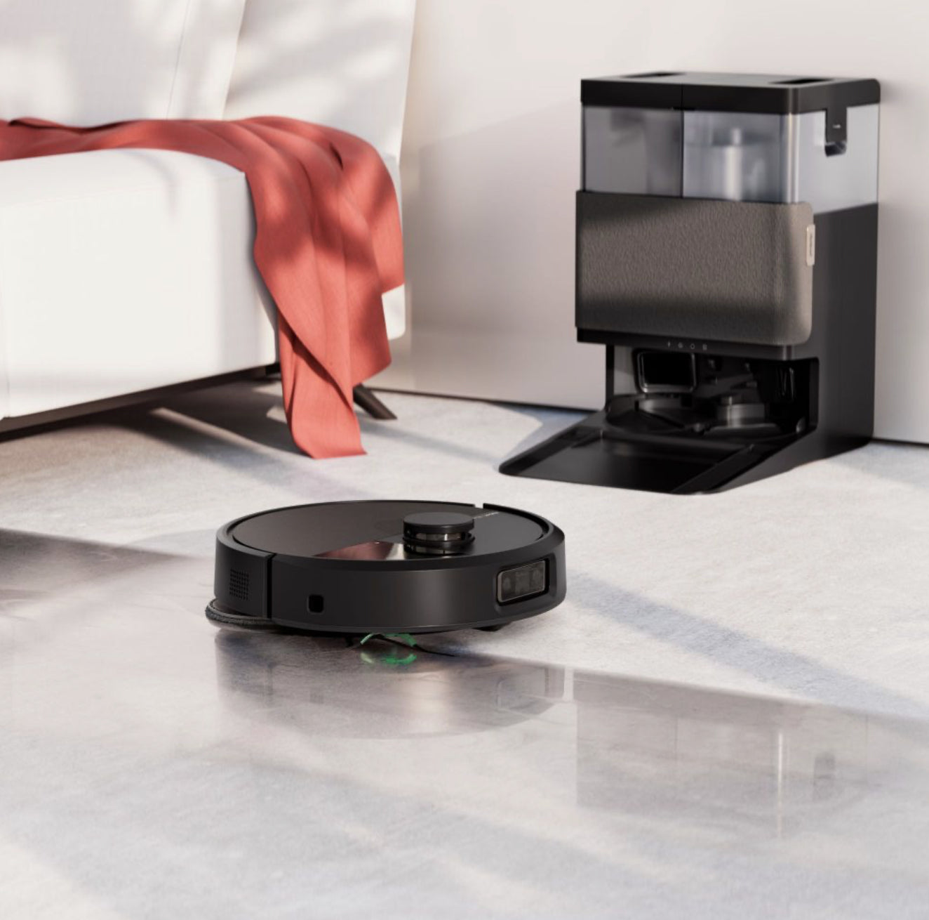 iRobot Roboterstaubsauger Roomba Plus 505 – 0,3 l, Akkubetrieb, 35,7 × 35,1 × 10,6 cm, 4,4 kg