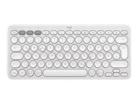 Logitech Pebble Keys 2 K380s – Tastatur, kabellos (Bluetooth), DE-Layout (DE), Weiss