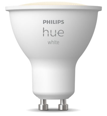 Philips Hue Smart-Leuchtmittel GU10 – Warmweiss 2700 K, 400 lm, 4,2 W, Bluetooth/Zigbee – 1 Stk.