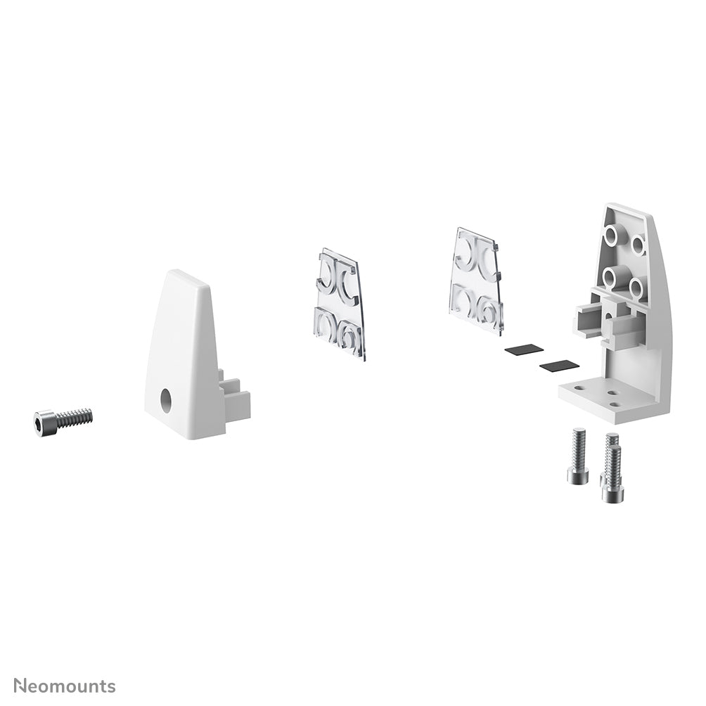 Neomounts Klemmen-Set – weiss, für Tischplatten 8–25 mm, 2er-Set