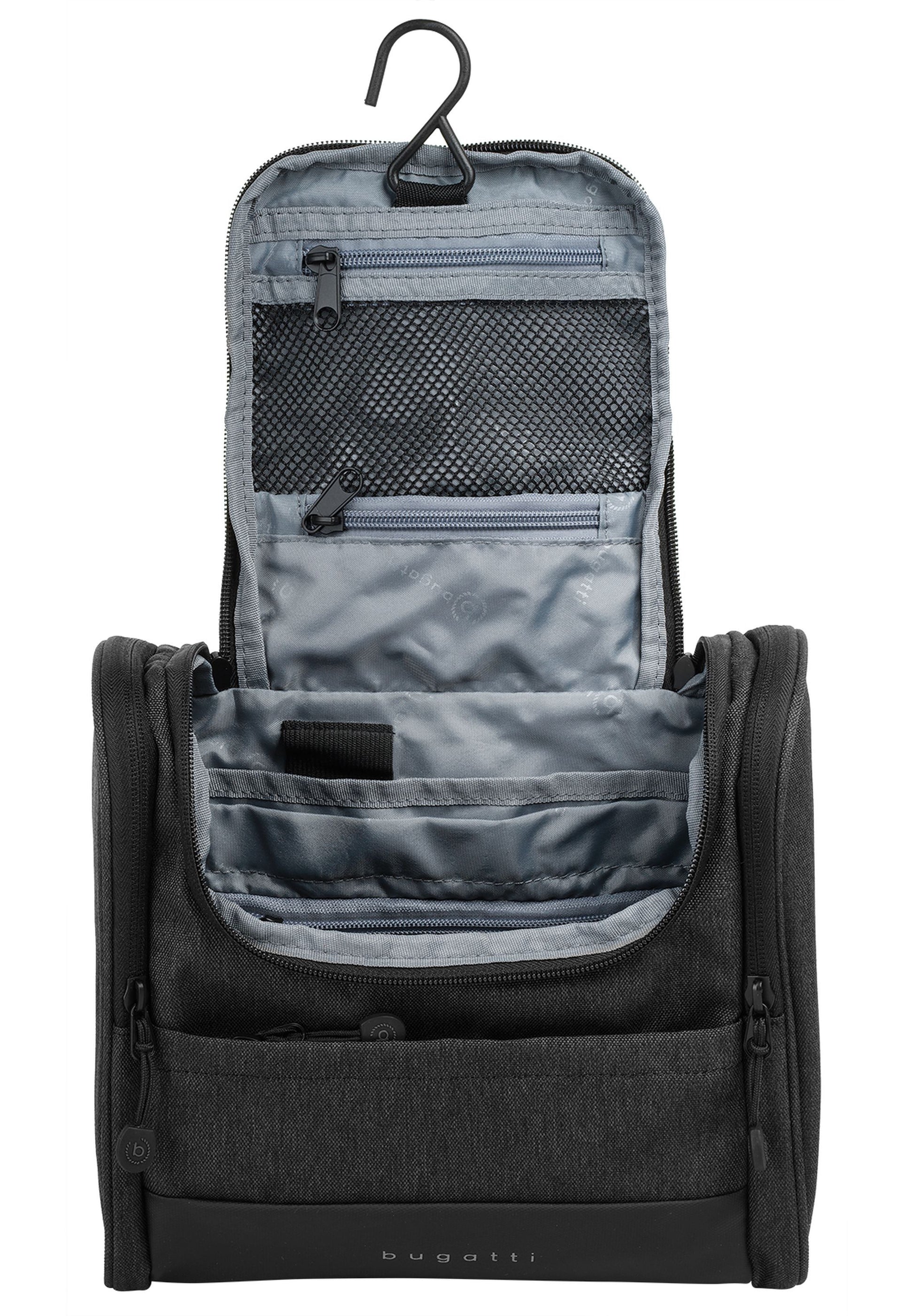 Bugatti cases Bugatti – Kulturbeutel – 230×220×100 mm – Anthrazit, Soft Shell – 1 Stk.