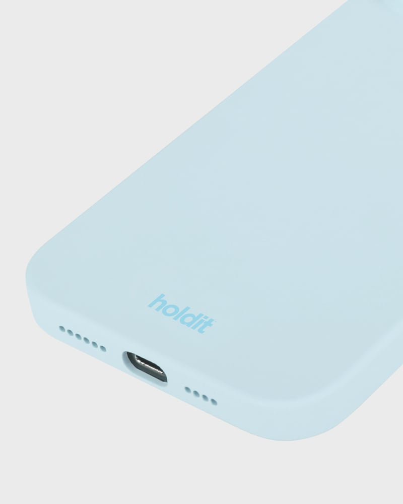 HoldIt Backcover – für Apple iPhone 17 Pro, Silikon, Hellblau