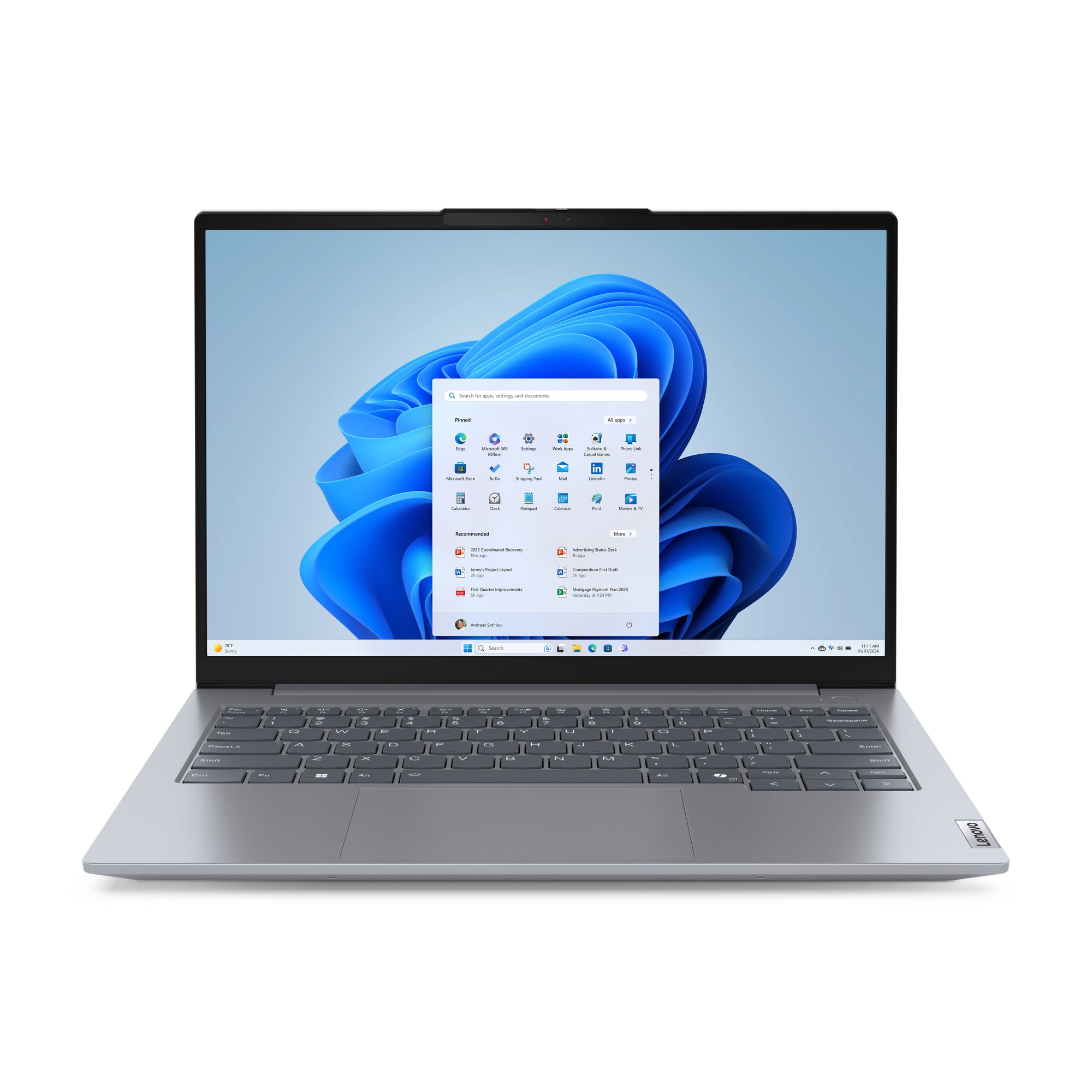 Lenovo ThinkBook 14 G7, 14", AMD Ryzen 5 7535HS, 16 GB, 512 GB, Windows 11 Pro