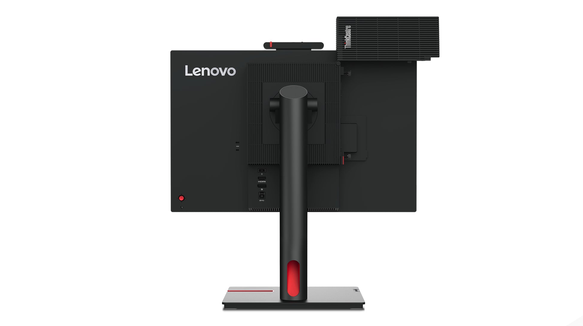 Lenovo Thinkcentre Tiny-In-One 22 – Monitor, 21,5", IPS, 60 Hz, 250 cd/m², Webcam, VESA 100 × 100, Schwarz