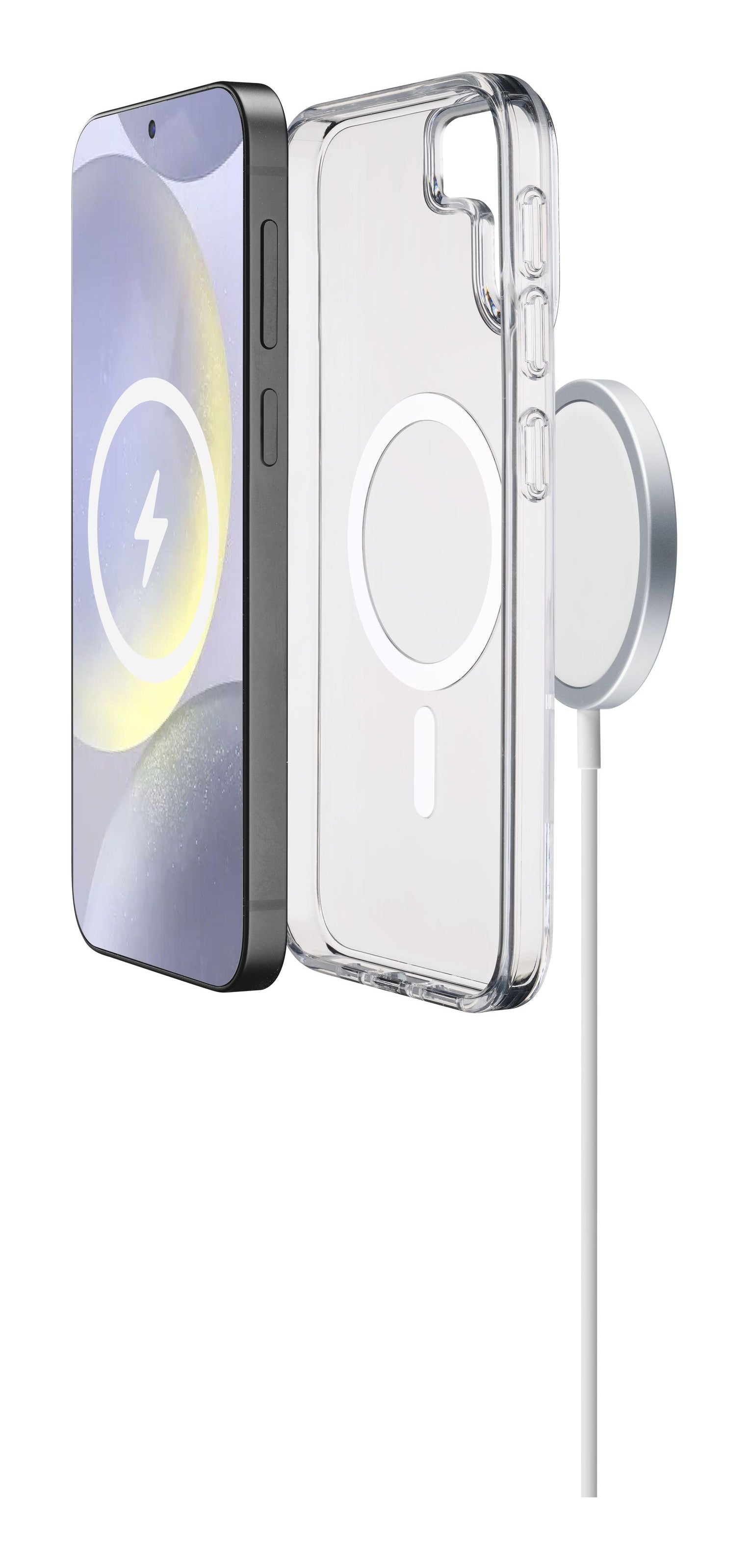Cellularline Gloss Mag – Backcover – für Samsung Galaxy S25+ – MagSafe, Kunststoff, Transparent