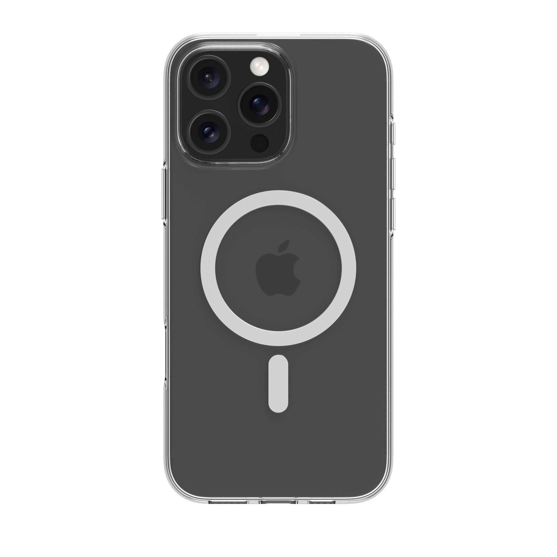 dbramante1928 Greenland Pro MS Backcover – für Apple iPhone 16 Pro Max, Transparent, kabelloses Laden