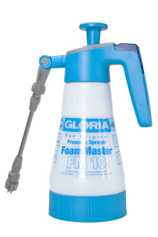 GLORIA Drucksprüher FoamMaster FM 10 FLEX – 1 l – Kunststoff, blau/weiss