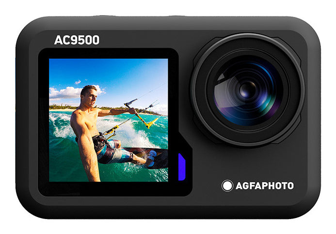 AgfaPhoto Realimove AC9500 – Unterwasserkamera, wasserdicht bis 18 m, 16 MP, 4K, schwarz
