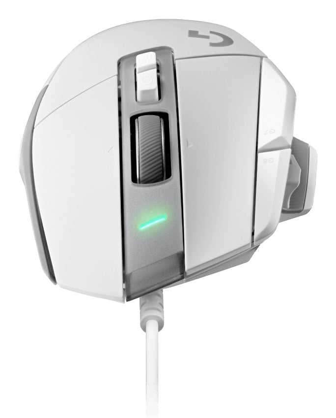 Logitech G G502 X Weiss – Gaming-Maus – Kabelgebunden (USB‑A), 25600 DPI, rechts