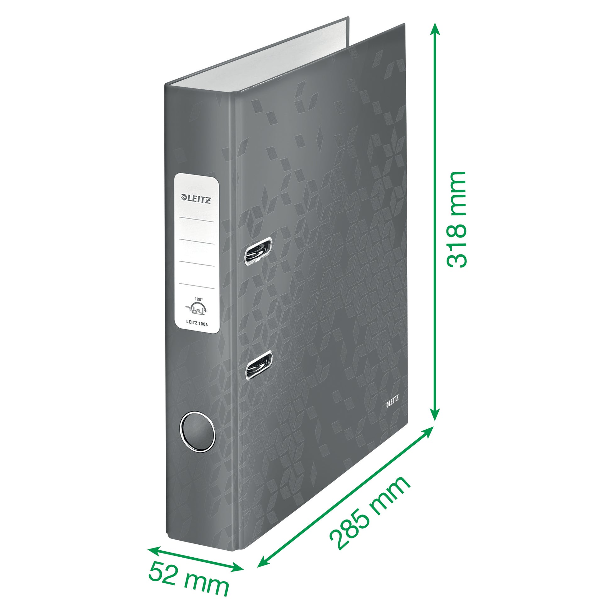 Leitz 180° WOW Hebelordner – für A4 – Rückenbreite 5,2 cm – Gelb