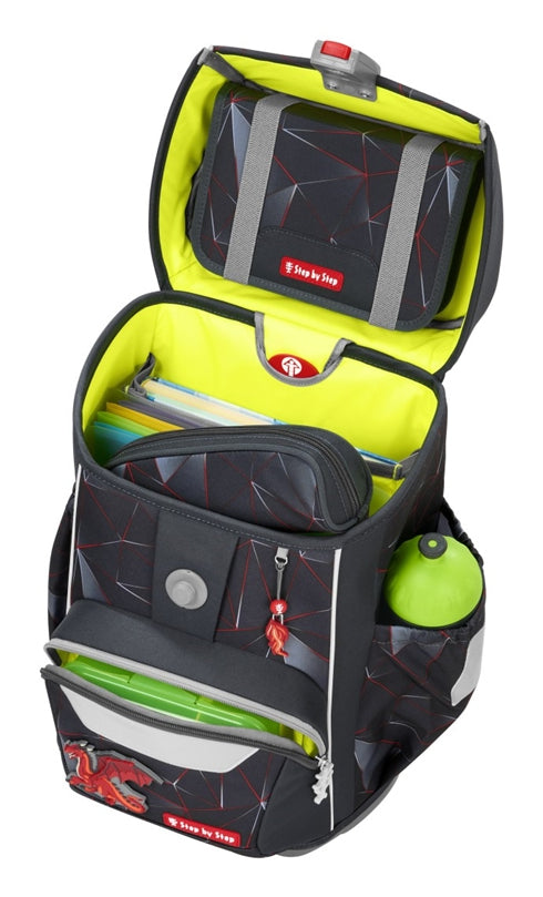 Step by Step Schulrucksack-Set Giant – 5-teilig – Dragon Drako – aus rPET
