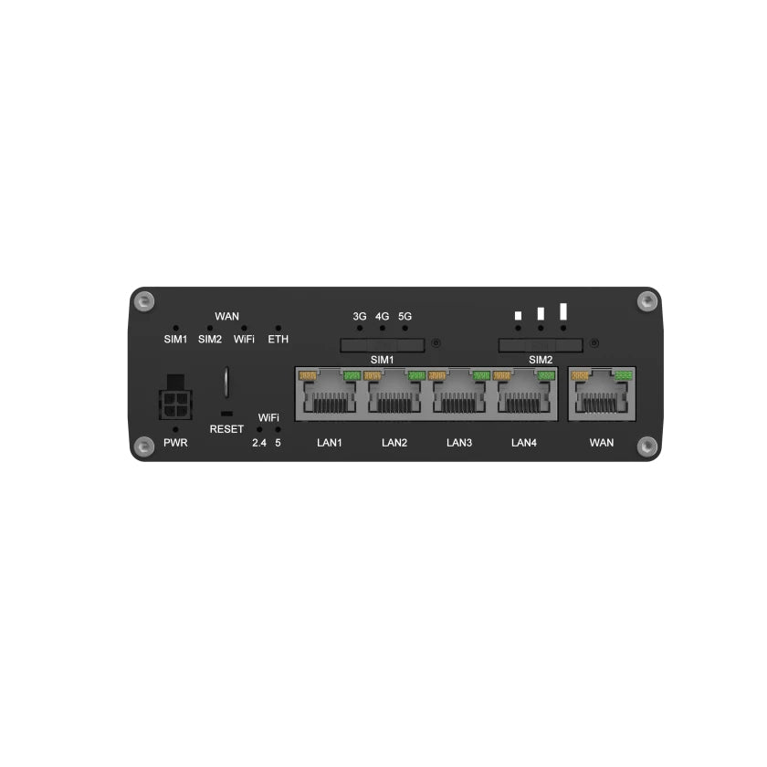 Teltonika RUTC50 – LTE/5G-Router, 5G, Wi-Fi 6, Dual-Band (2,4/5 GHz), 5x RJ-45