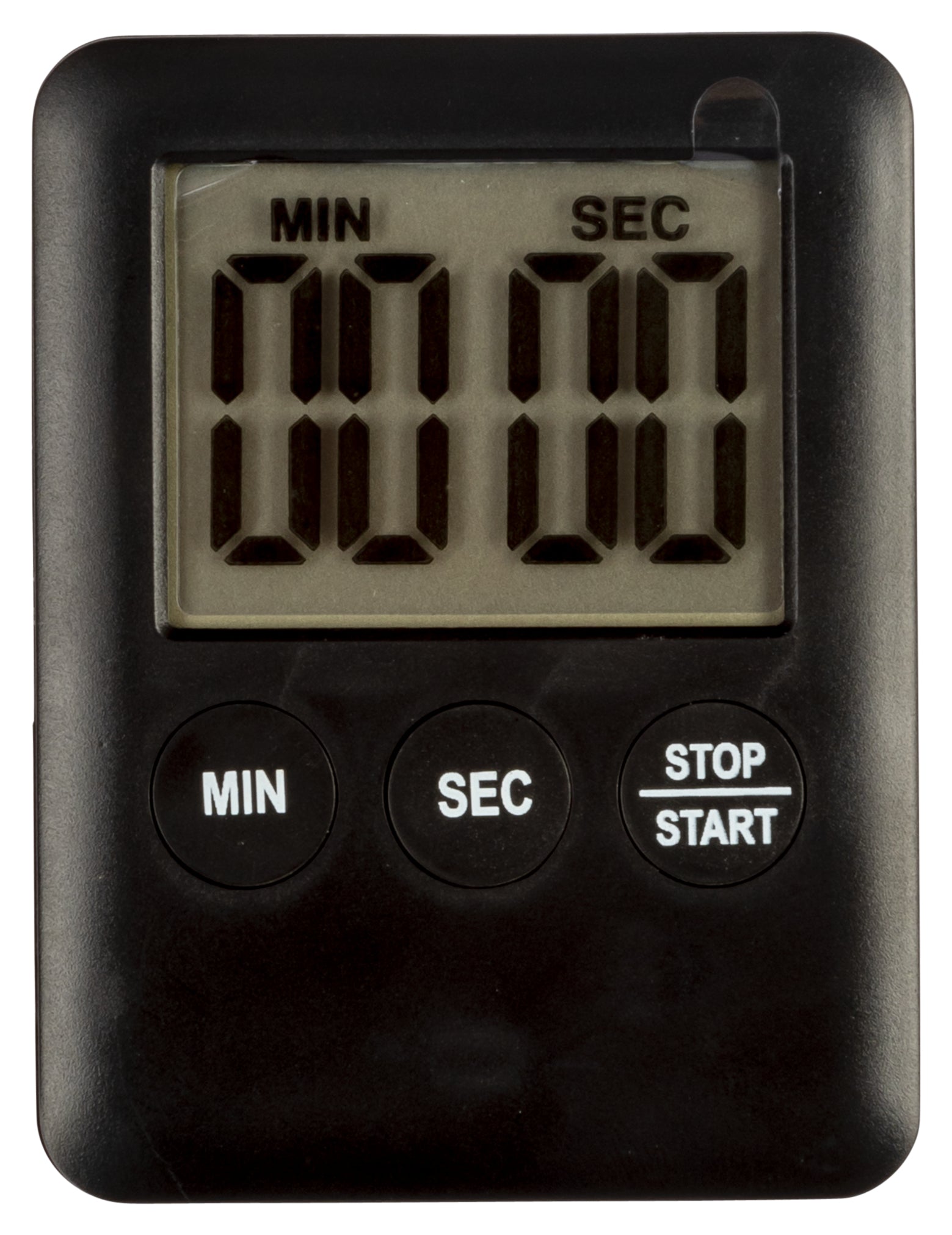Nordic Quality Digitaler Küchentimer, 99 Min, 10,5 × 1,6 × 14,5 cm, magnetisch, LCD-Display, schwarz