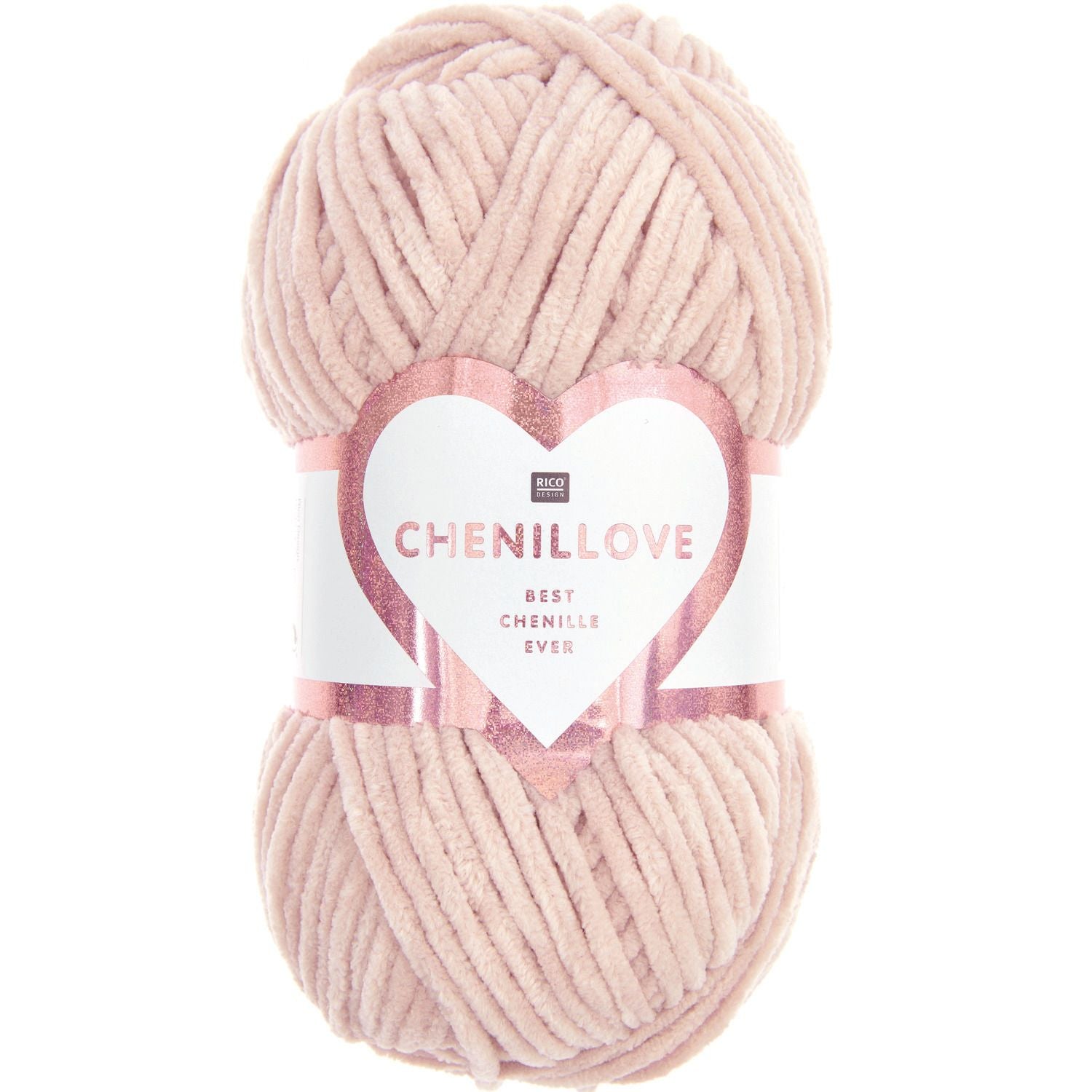Rico Design Chenillove Wolle Altrosa – 100 g, 110 m, 100% Polyester, Nadel 5 mm, 1 Stk.