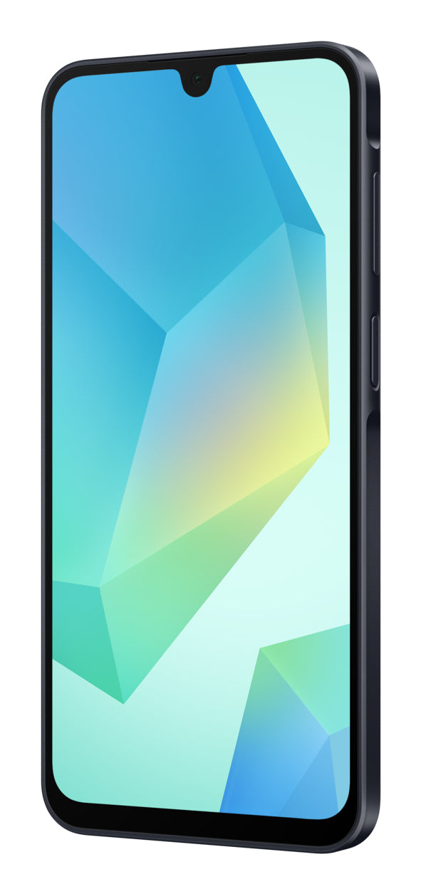 Samsung Galaxy A16 – schwarz, 6,7", 1080 × 2340, Android, 128 GB, 4 GB, Hybride Dual-SIM, 4G, NFC, IP54